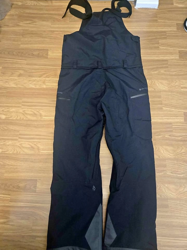 Brand New Men's Volcom Rain Gore-tex Bib Pant Black Size S