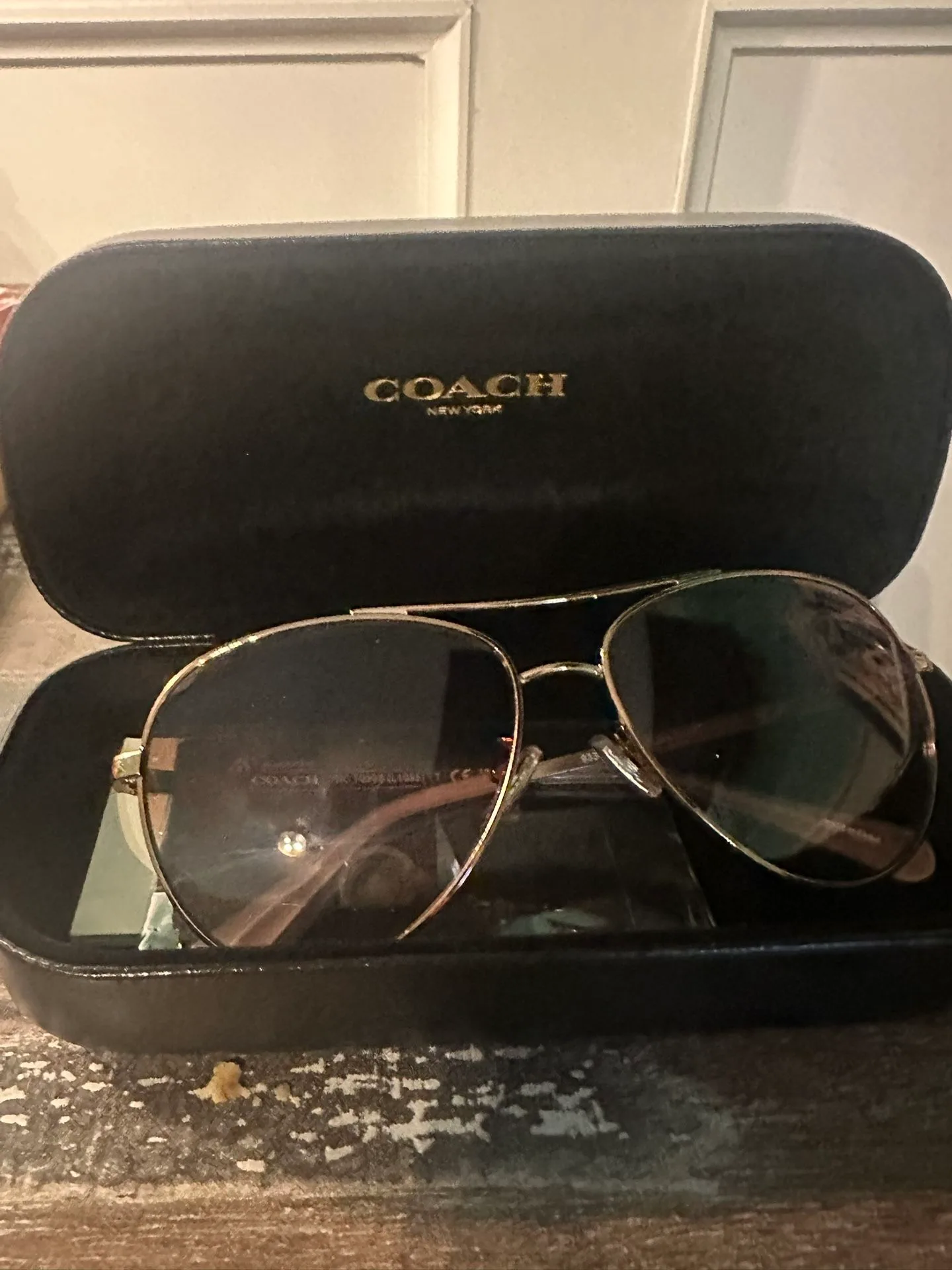 Rose Gold Coach Sunglasses image indicator(3)