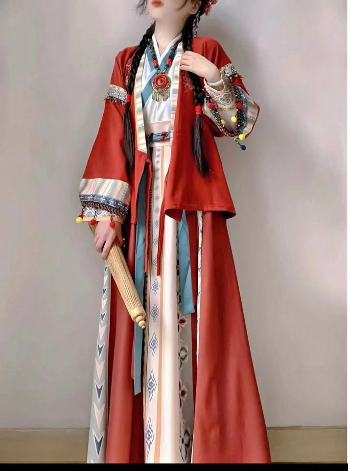 Ethnic Style Hanfu Wrap Dress (fits Size S-L)