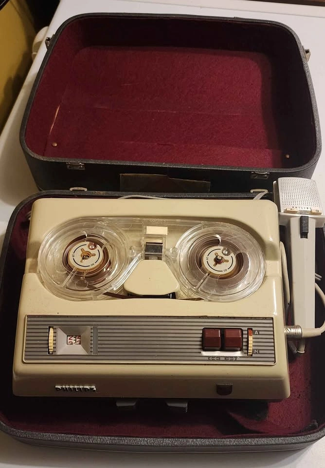 Philips EL 3581 Reel-to-Reel Tape Dictaphone - photo 2