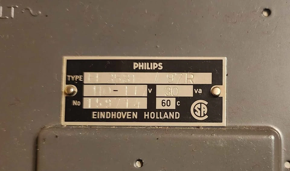 Philips EL 3581 Reel-to-Reel Tape Dictaphone - photo 3