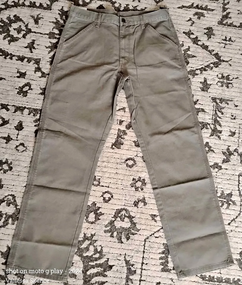 Men's Rustler Heavyweight Denim Carpenter Pants 🧡 thumbnail