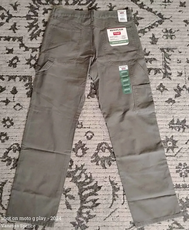 Men's Rustler Heavyweight Denim Carpenter Pants 🧡 image indicator(2)