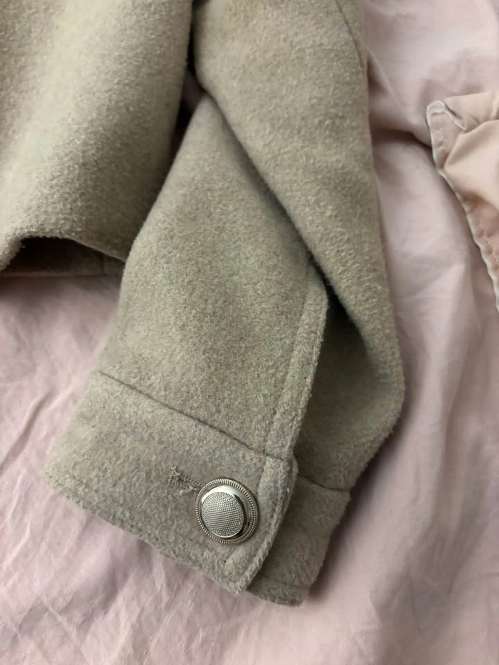 H&M Women's Wool-Blend Coat — Beige — Worn Once — Size Xxs - photo 4