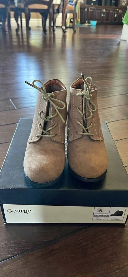 Women’s George Cecily Wedge Ankle Boots Size 6