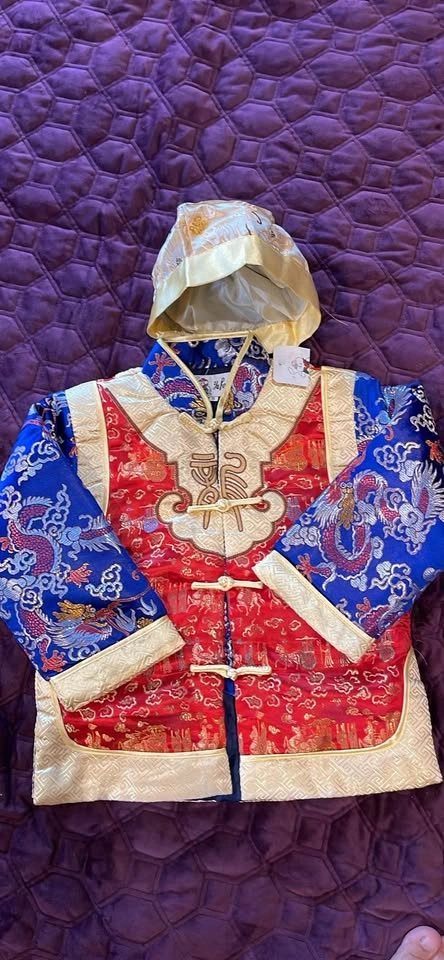 Children's Traditional Chinese Tang Suit Dragon Pattern - photo 2