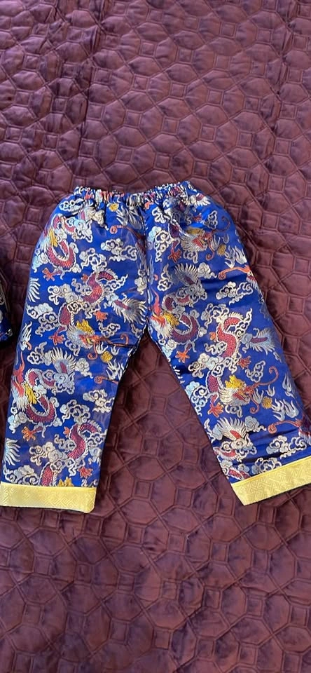 Children's Traditional Chinese Tang Suit Dragon Pattern - photo 3