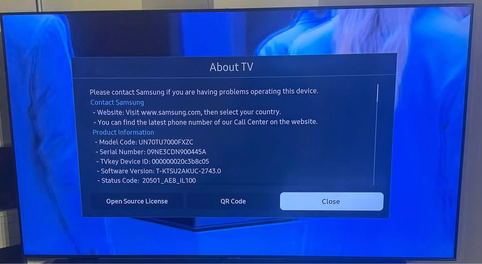 70" Samsung TU7000 4K Smart TV - photo 2