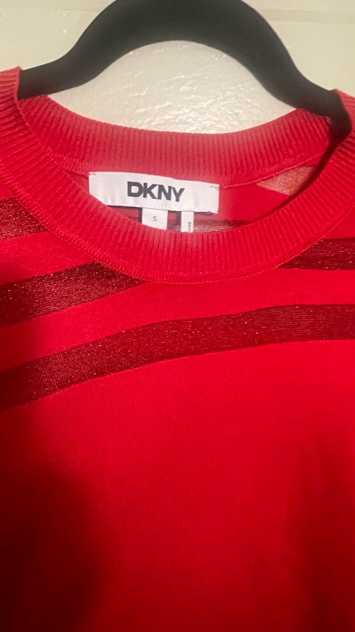 DKNY Red Holiday Sweater - Size Small Women’s - photo 2
