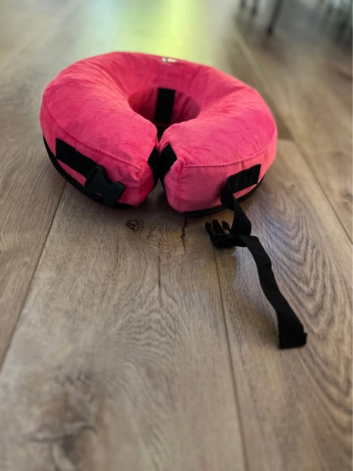 Barkless 2-in-1 Inflatable Dog Cone Alternative - Hot Pink - M - photo 4