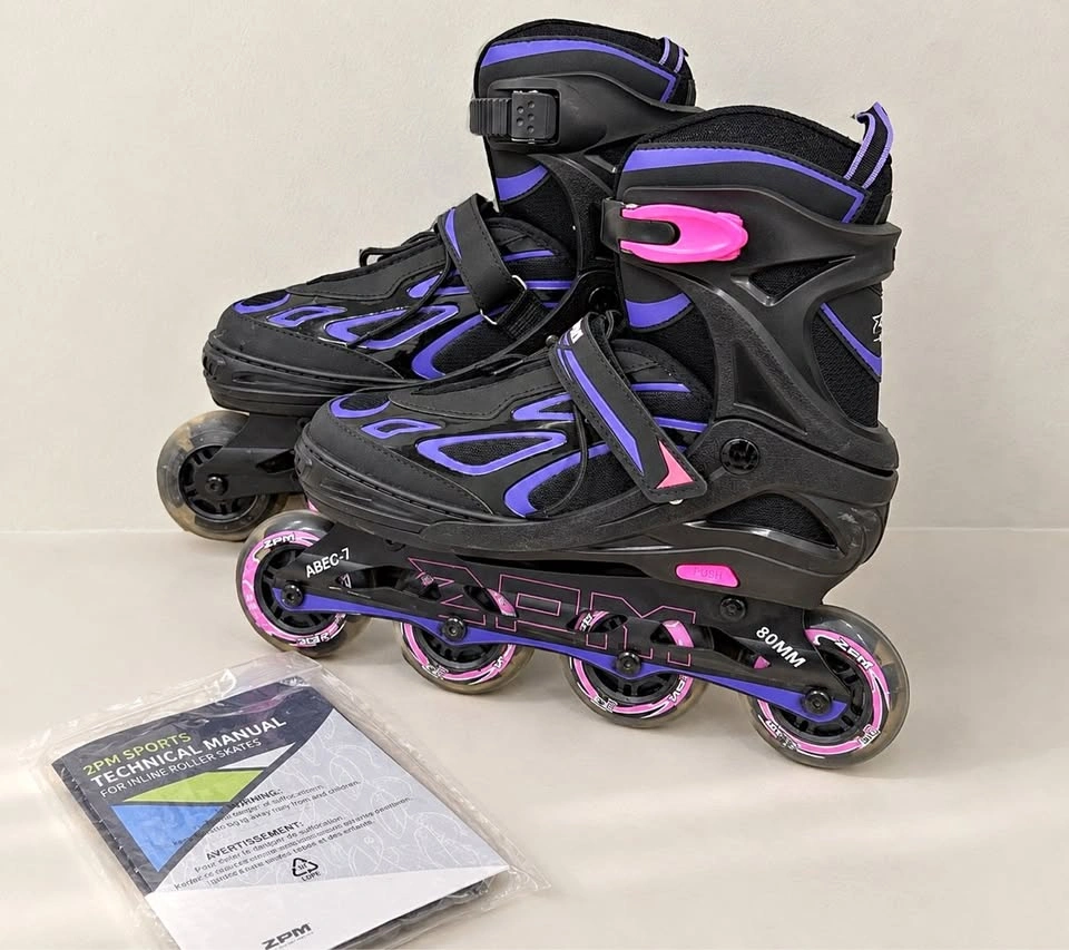 2PM Sports Adjustable Inline Skates rollerblades - 80mm Wheels