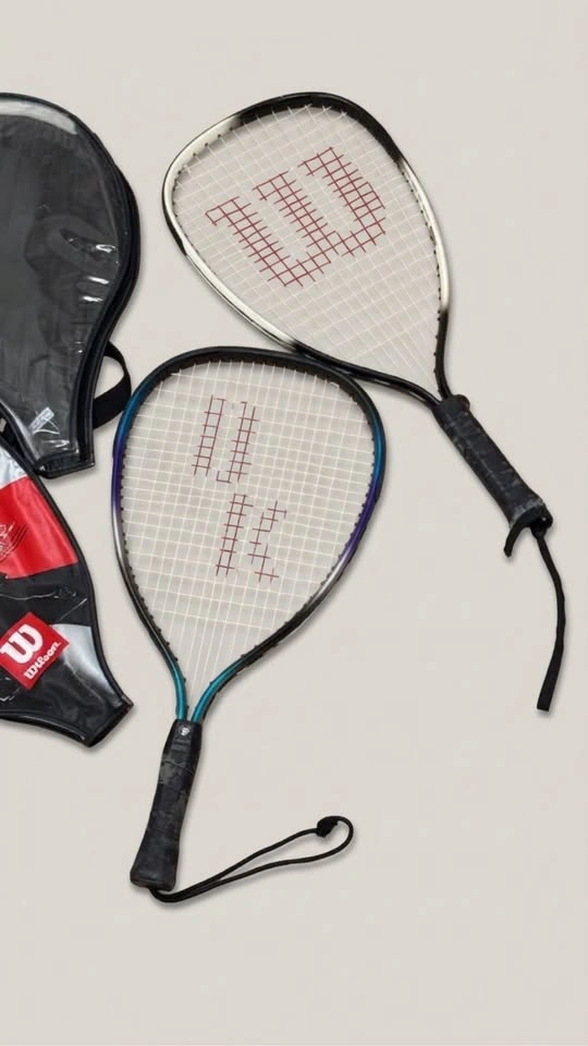 2 Racquetball Rackets - Wilson Ripper Titanium + Blue Racket - photo 2