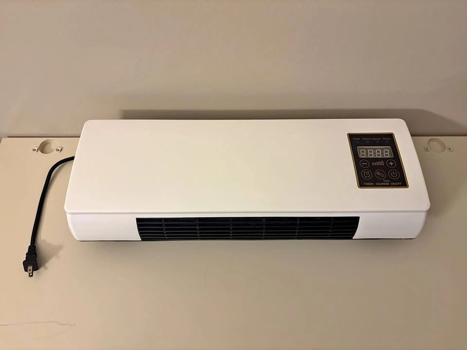 Wall mounted portable heater / cooler