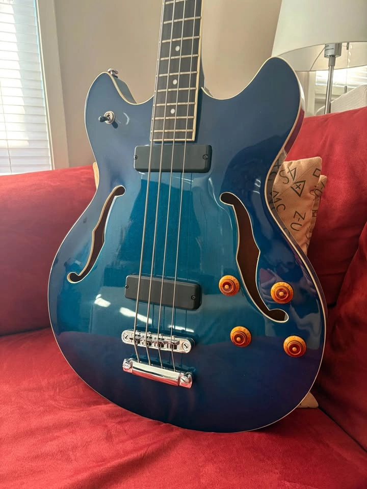 4 strings bass guitar Oscar Schmidt like new - photo 2