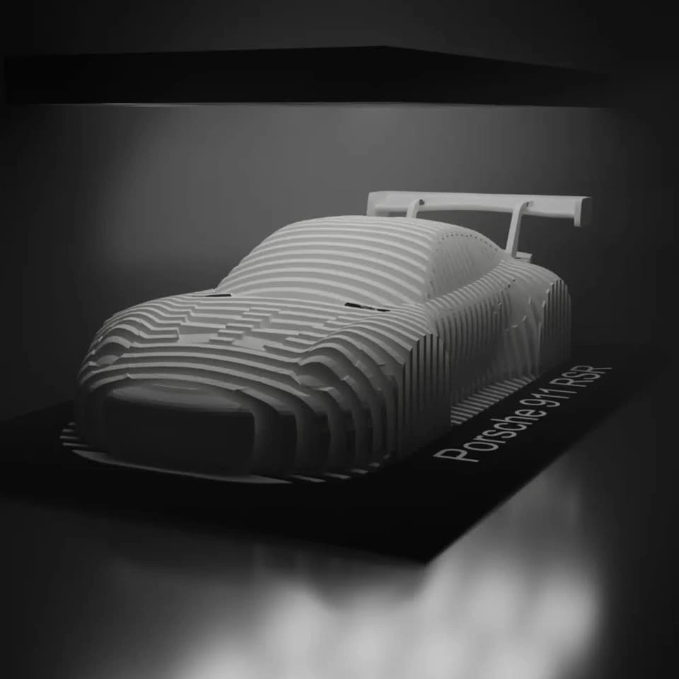 Porsche 911 RSR Layered Sculpture - photo 2