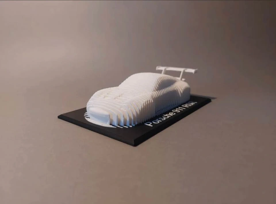 Porsche 911 RSR Layered Sculpture - photo 3