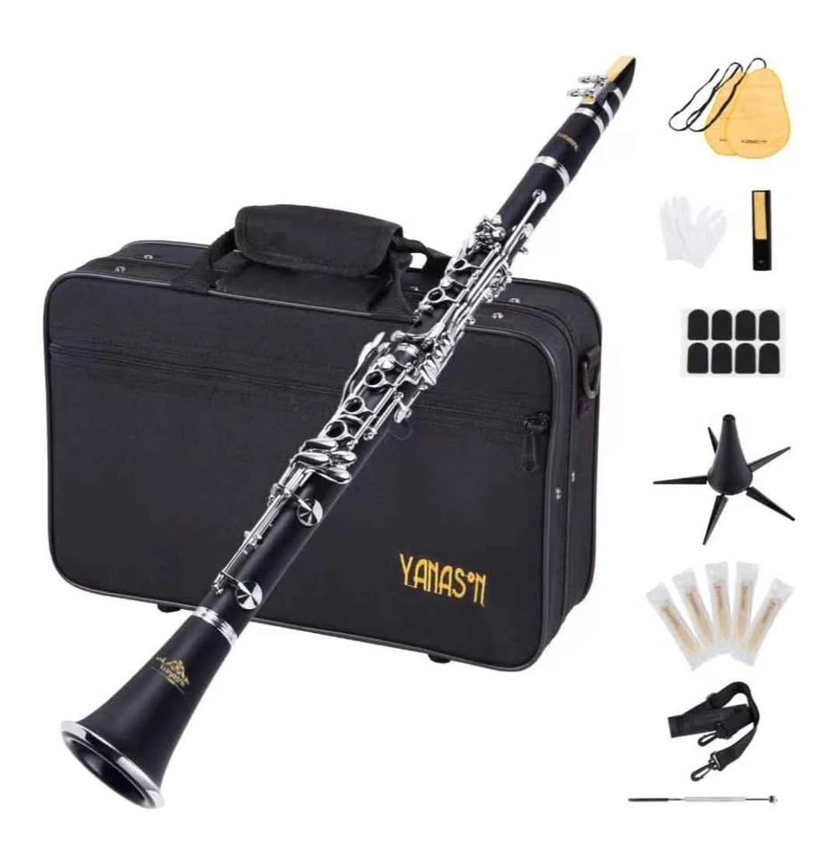 YANASON Bb Clarinet for Beginners, 17-Key Nickel-Plated - photo 3
