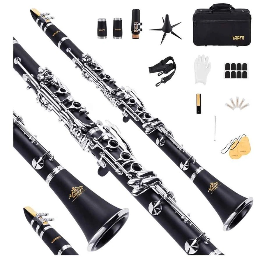 YANASON Bb Clarinet for Beginners, 17-Key Nickel-Plated - photo 4