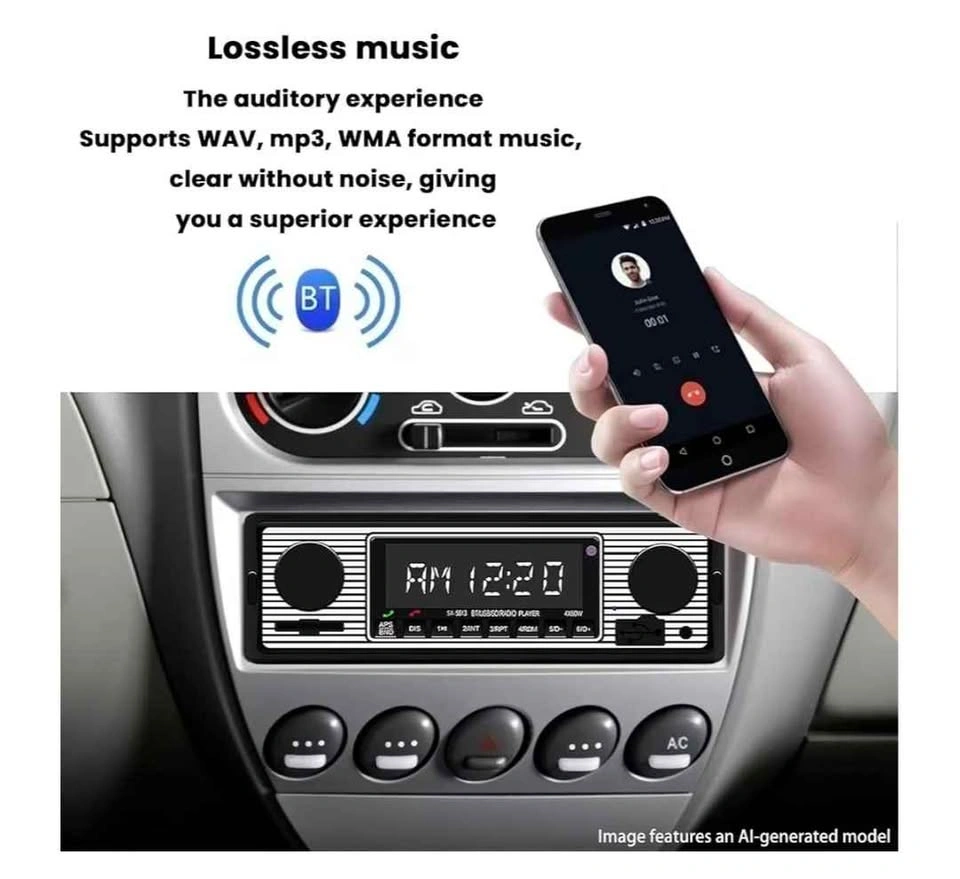 Classic Car Stereo with Bluetooth, Hands-Free, FM, MP3 - photo 4