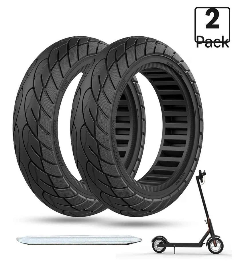 2 PCS 10x2.5 Solid Tire for Segway Ninebot MAX G30 - photo 2