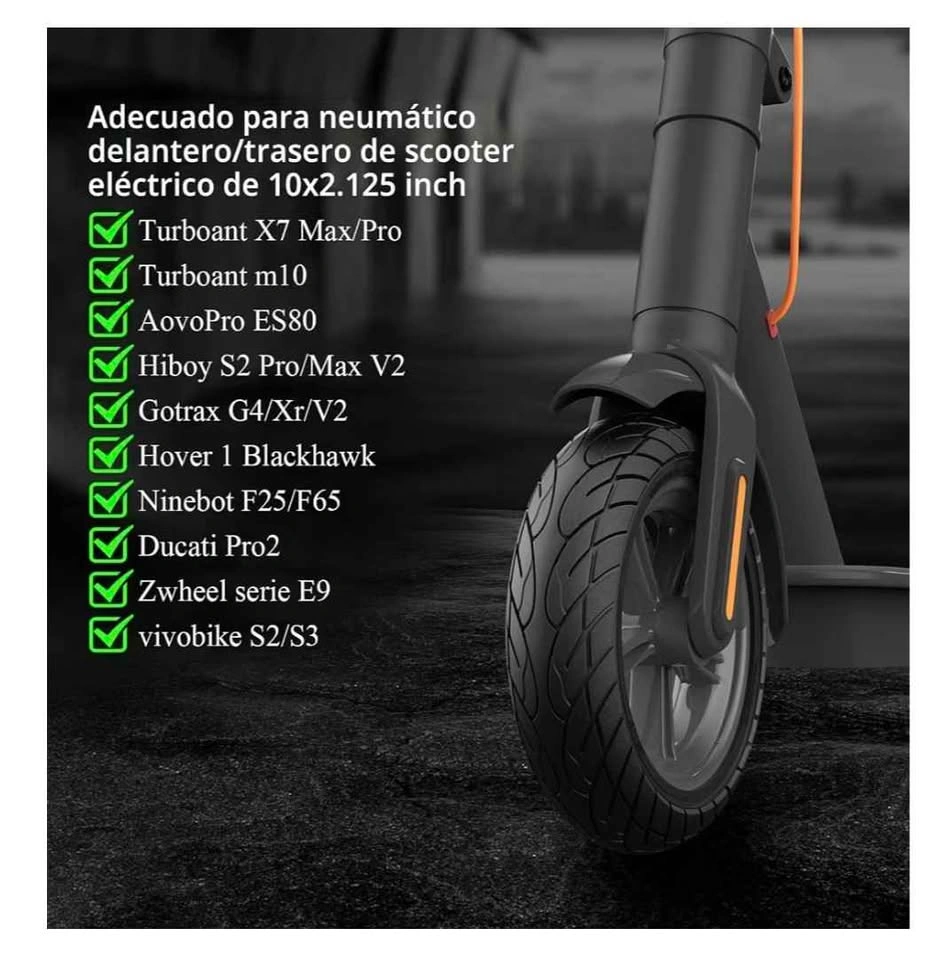 2 PCS 10x2.5 Solid Tire for Segway Ninebot MAX G30 - photo 3