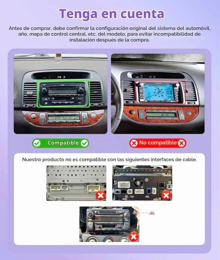 Rimoody Carplay Stereo 4G+64G Android 15 for Toyota Camry - photo 3