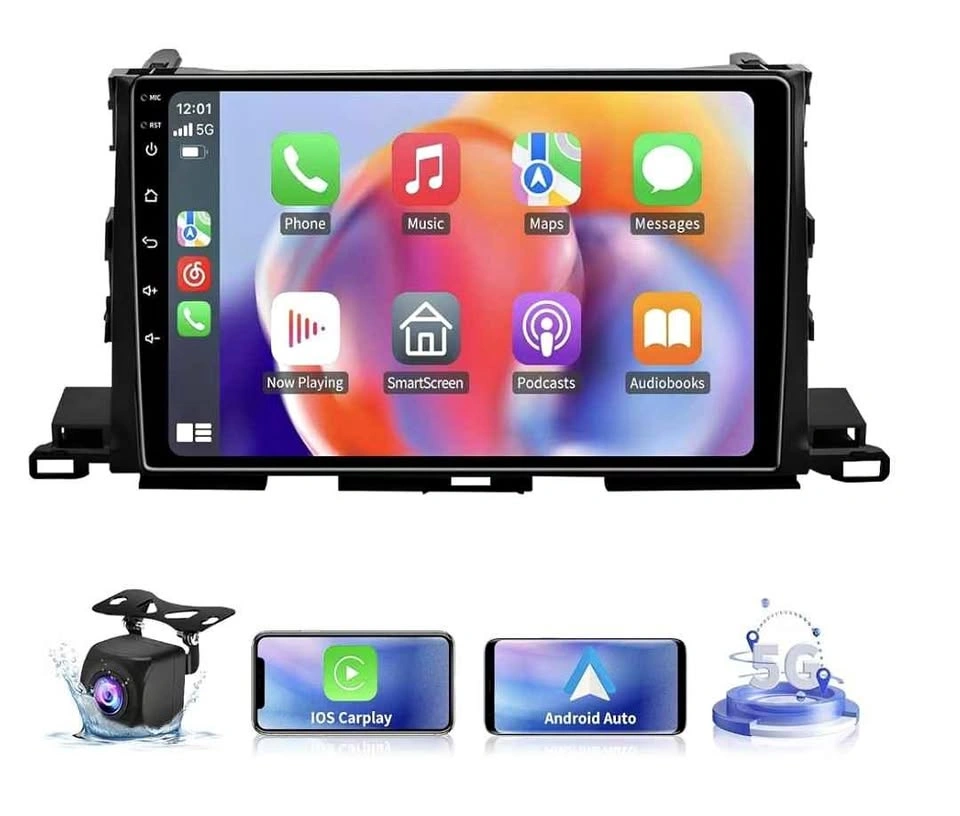 5G WiFi Car Stereo for Toyota Highlander - Wireless CarPlay
