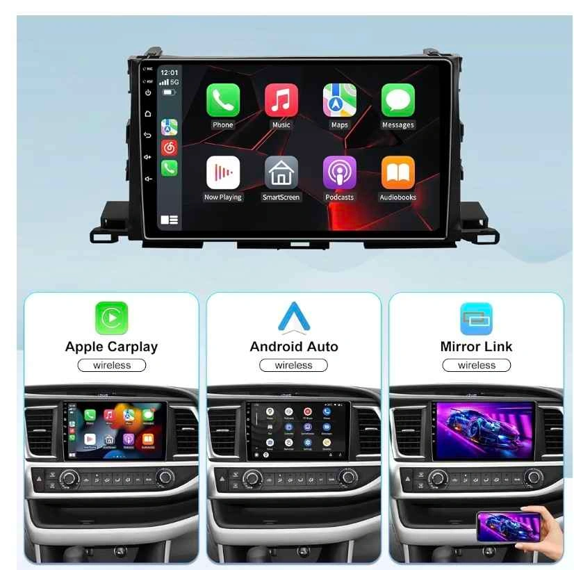 5G WiFi Car Stereo for Toyota Highlander - Wireless CarPlay - photo 2