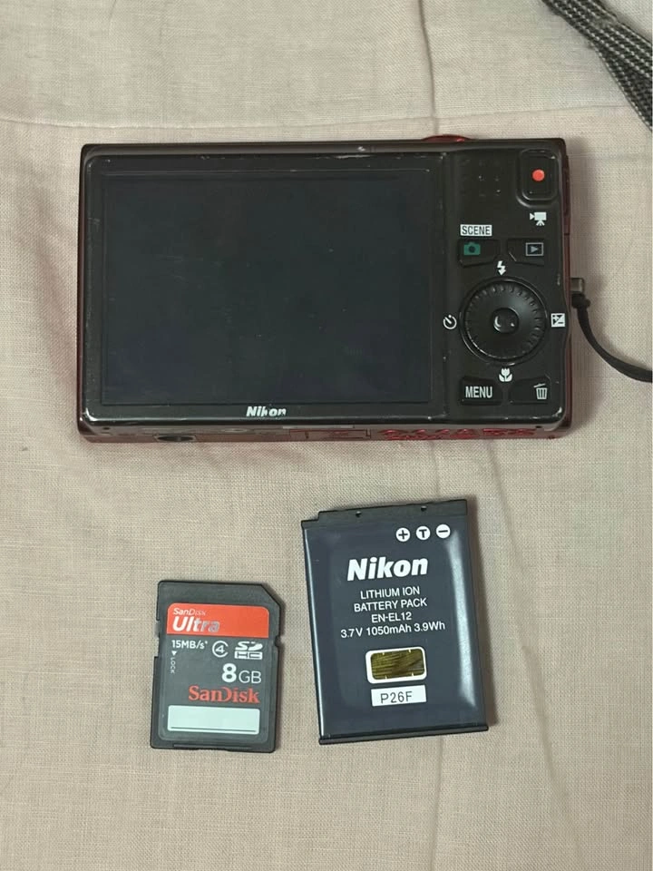 Nikon COOLPIX S6200 16MP Digital Camera w/ Battery & 8GB SD Card - photo 3