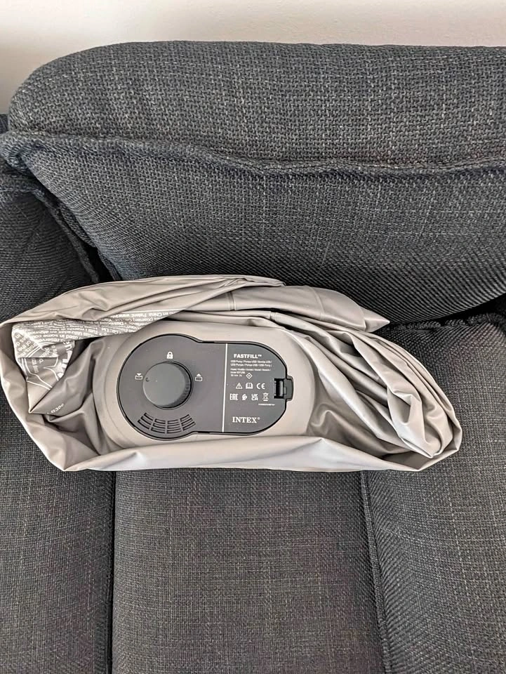 Intex FastFill Air Mattress twin