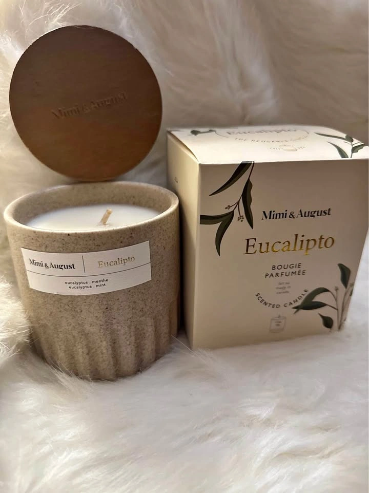 Mimi & August - Eucalyptus Candle - Brand New with Box