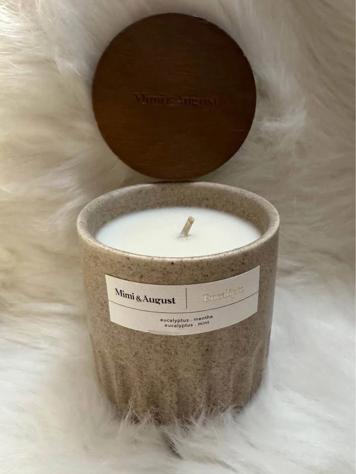 Mimi & August - Eucalyptus Candle - Brand New with Box - photo 2