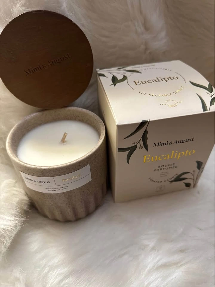 Mimi & August - Eucalyptus Candle - Brand New with Box - photo 3