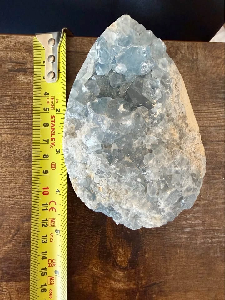 Blue Celestite Crystal Cluster - photo 2
