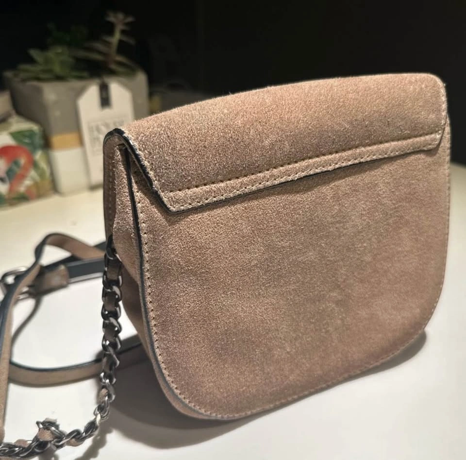 Zara chain crossbody suede bag with bird design - photo 5