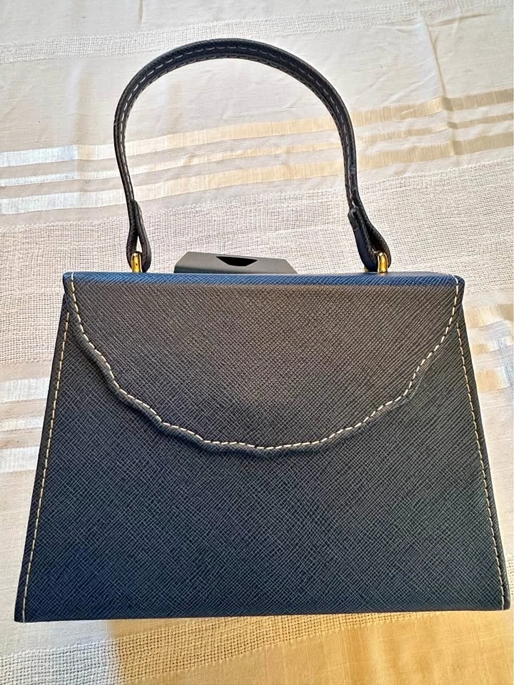 Navy Blue Travel Jewelry Case Handbag