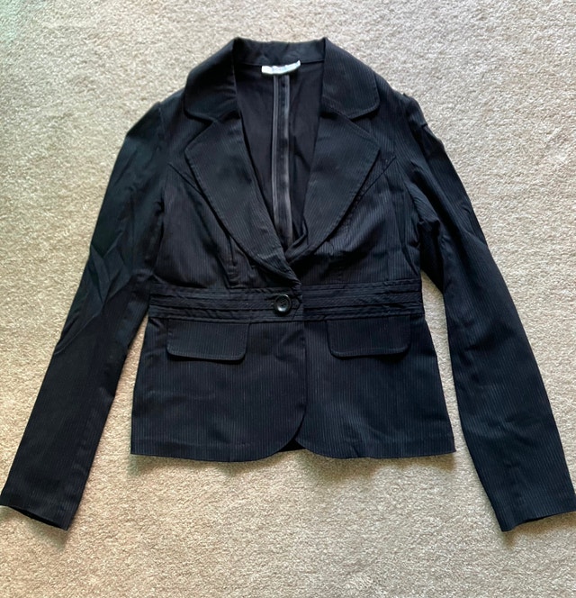 Ricki’s Black Pinstripe Blazer