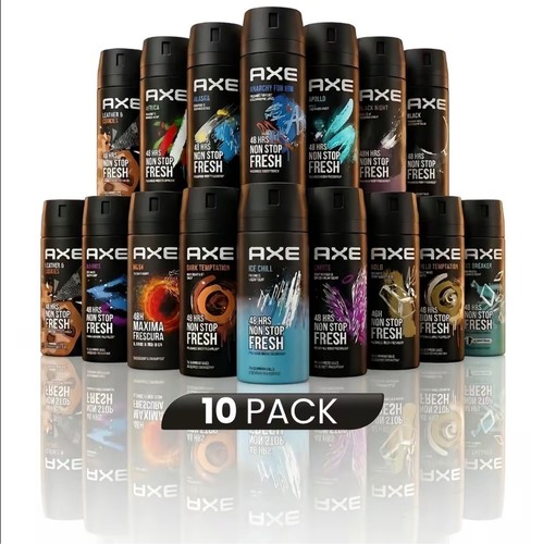 AXE Men's Scented Body Spray 10-Pack Variety Fragrance Bundle