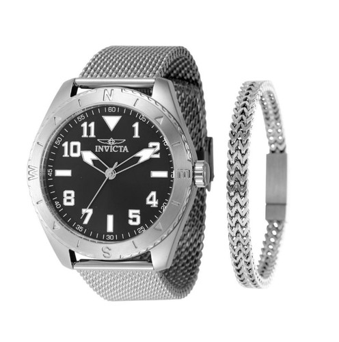 Invicta Specialty Legacy Men's Watch 45mm, Steel Bracelet Set