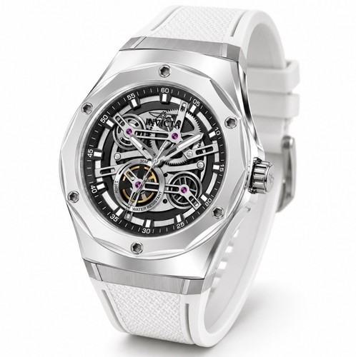 Invicta Speedway Piston Pulse Men's Watch - 45mm, White (51115)