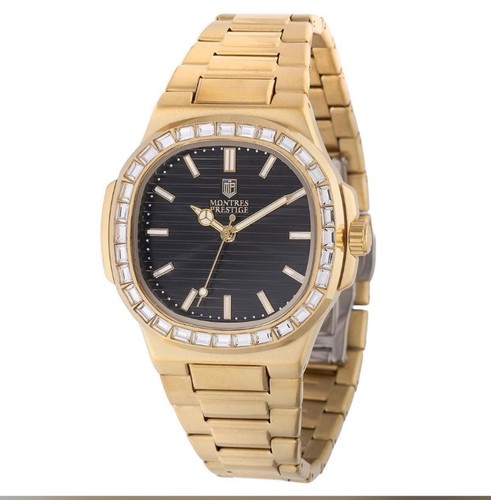 Montres Prestige X Men's 40mm Gold Metal Quartz Watch
