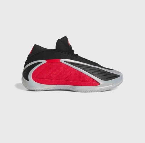 Adidas ANTHONY EDWARDS 2 Shoes Silver Metallic / Pure Ruby Core