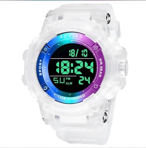 Invicta Activa Summit X Watch Clear Purple Turquoise 50mm