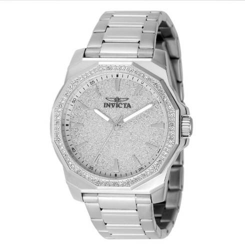 Invicta Speedway Lux Men's 42mm 84 Crystals Silver Stainless Wat