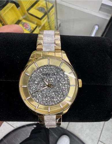 Invicta Women's Analog Dress Watch Silver Dial Gold Tone Bracele - photo 3