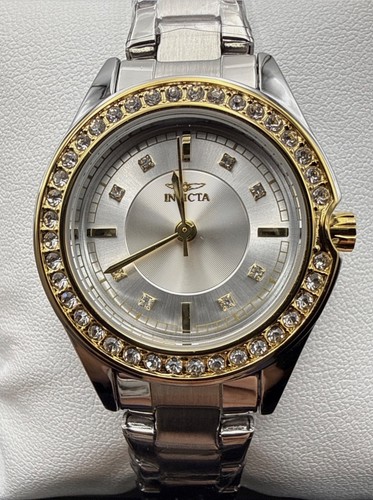 Invicta Angel 70276 Women’s Silver Gold-Tone Quartz Watch - photo 3