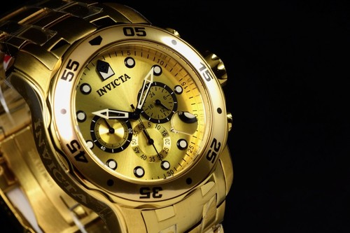 Invicta Pro Diver SCUBA Men's Watch - 48mm, Gold (0074) - photo 2