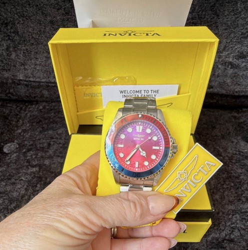 Invicta Pro Diver 50937 Men’s 43mm Red Purple Pepsi Bezel Watch - photo 3
