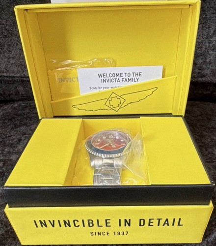 Invicta Pro Diver 50937 Men’s 43mm Red Purple Pepsi Bezel Watch - photo 4