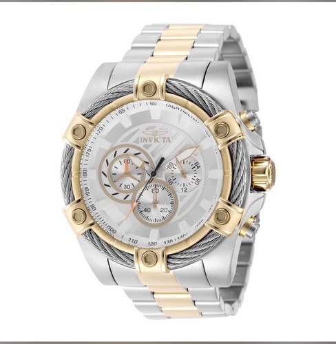 Invicta Men's Watch Bolt Quartz Chronograph Silver Tone Dial